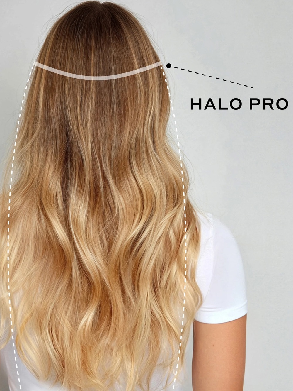BELLAMI Halo Pro Extensions Kit, Ash Brown/Ash Blonde #8/60 Balayage 20 IN NWT